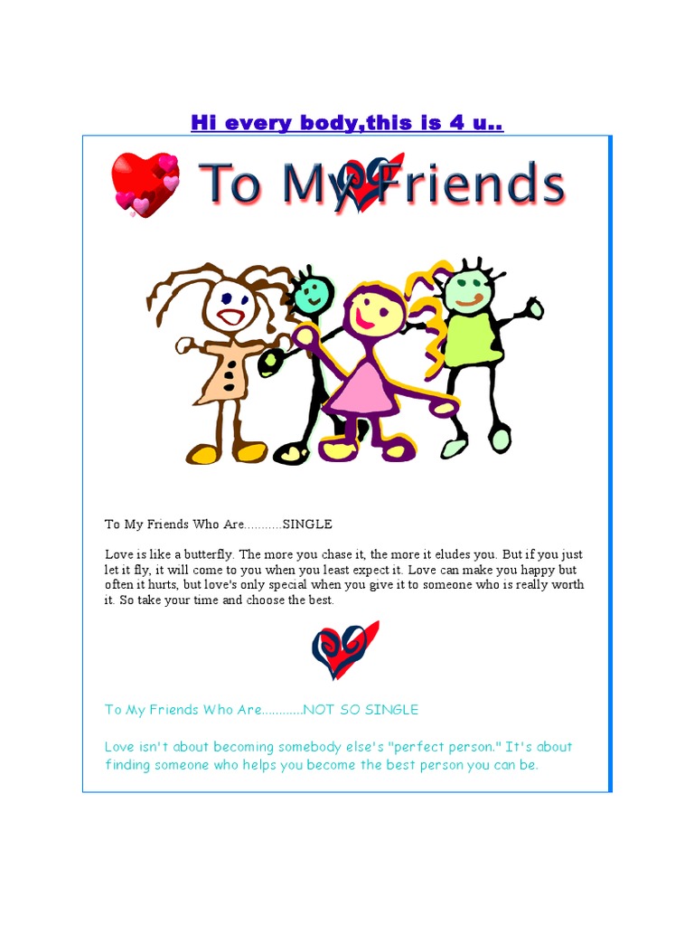 Love Advice for Every Relationship Status | PDF | Language Arts ...