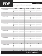 P90X Workout Sheets | Physical Exercise | Human Size