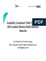 Availability Constrained Traffic Control For AMC-enabled Wireless Mobile Backhaul