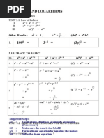 Form 4 Additional Mathematics Chapter 5 Indices&Logarithms