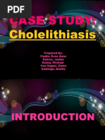 Case Study:: Cholelithiasis