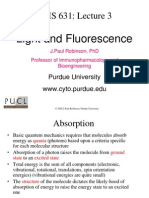 BMS 631: Lecture 3: Light and Fluorescence