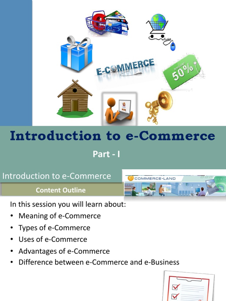Introduction To E Commerce Part I Pdf E Commerce Online Shopping
