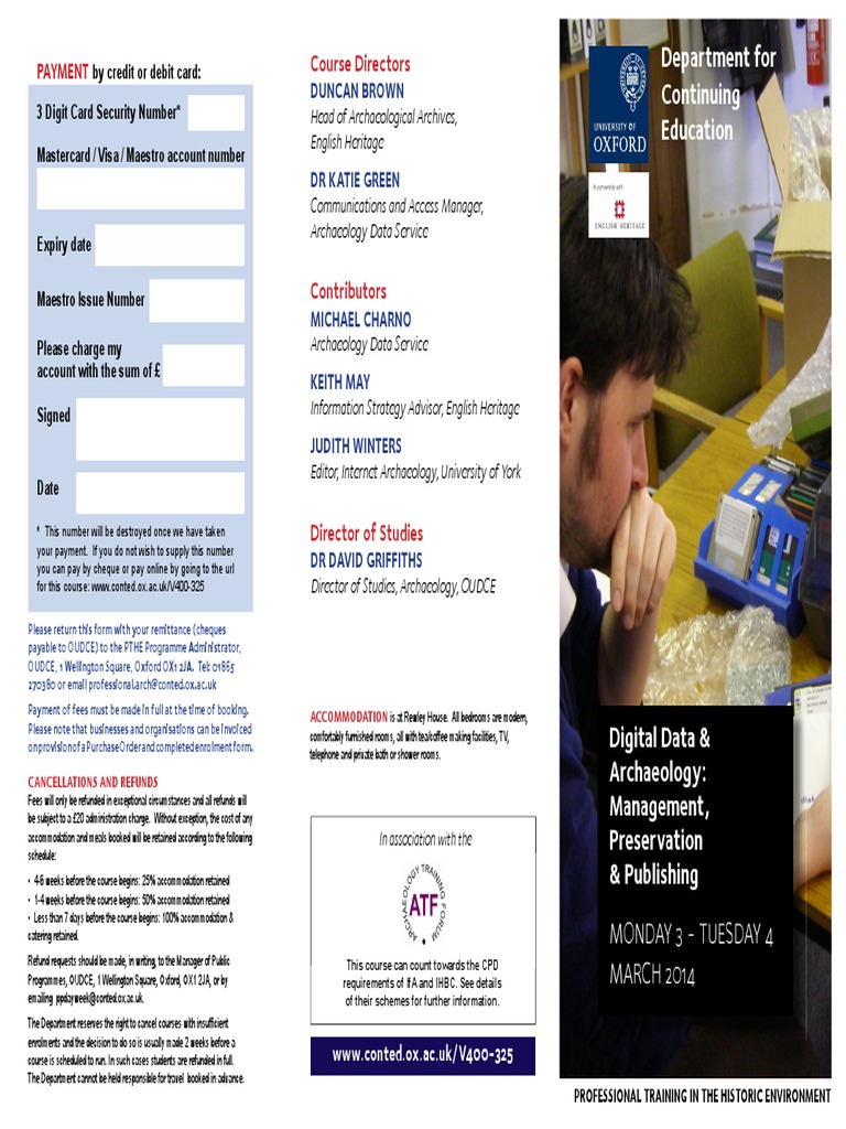 Digital Data and Archaeology PDF Preservation (Library And Archival Science) Payments