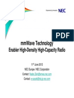 Icc 2013 Nec Mmwave Technology Enabler High-Density High-Capacity Radio