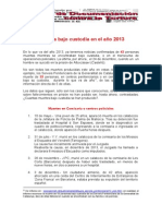 Muertes Bajo Custodia en El Año 20132 PDF