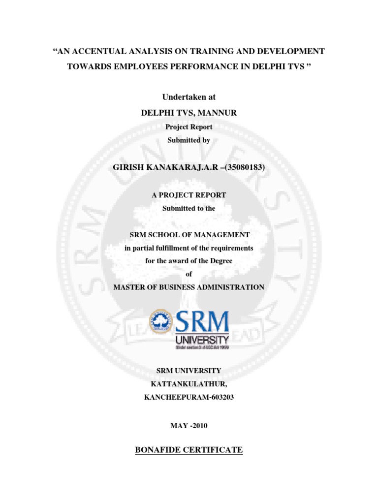 An Accentual Analysis On Training and Development Towards Employees ...