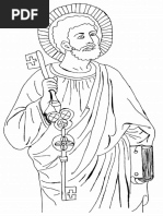 ST Peter Coloring Page