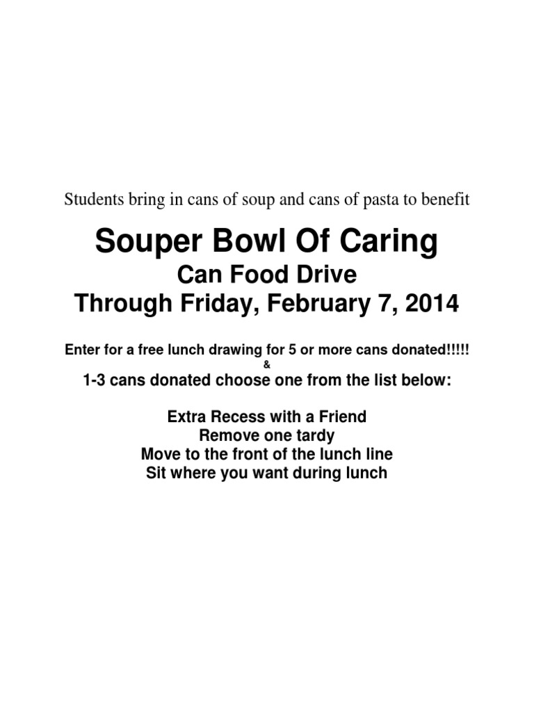 Souper Bowl of Caring PDF