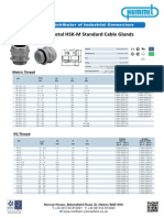 Hummel Metal HSK-M Standard Cable Glands: Metric Thread