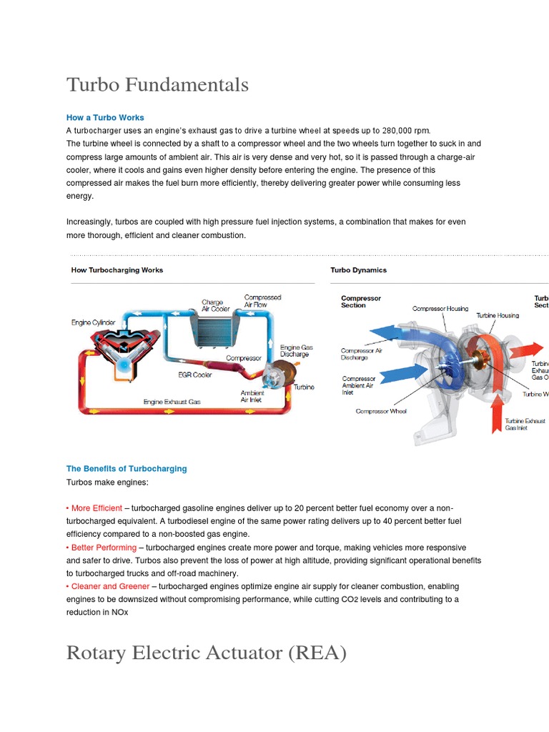 Turbo Fundamentals Turbocharger Engines