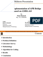 Design and Implementation of APB Bridge Based On AMBA 4.0: Manu Ramesh