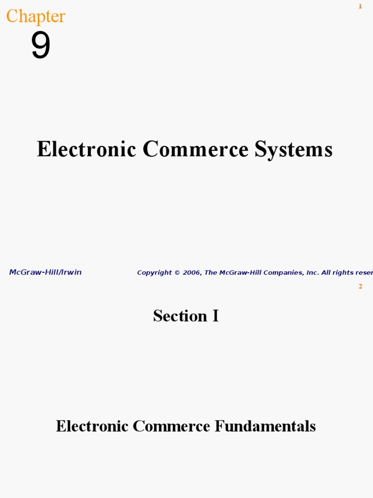 Electronic Commerce Systems: Mcgraw-Hill/Irwin | PDF | E Commerce ...