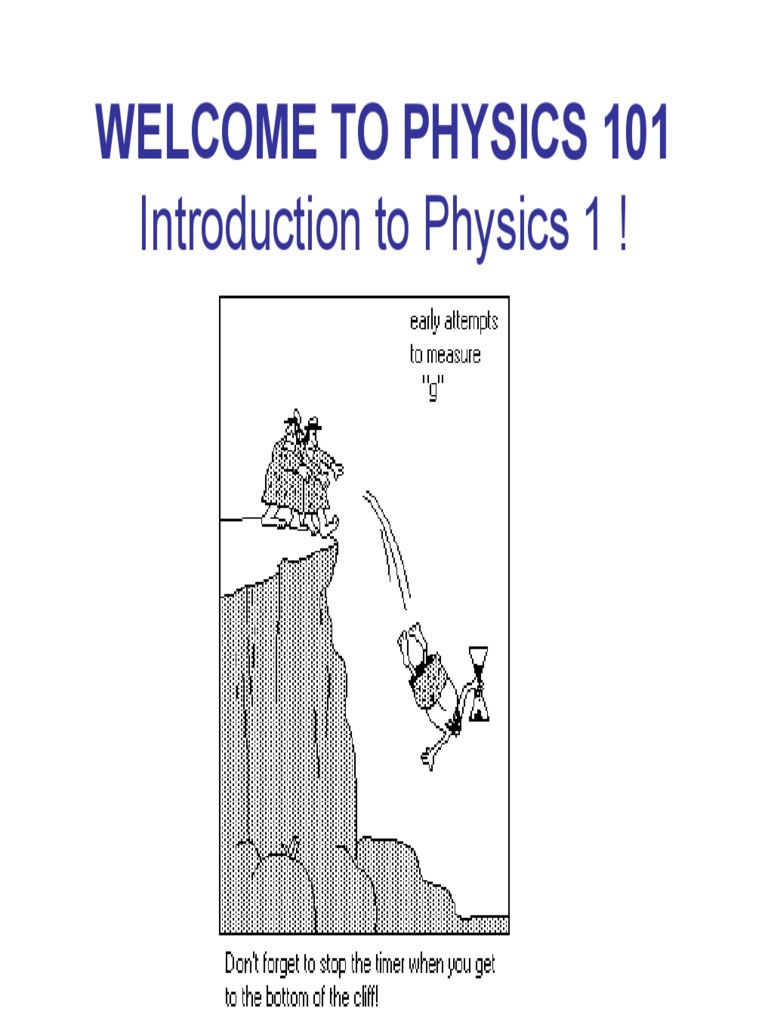 Welcome To Physics 101 | PDF | Euclidean Vector | Mass