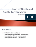 Comparison of North and South Korean Music 1