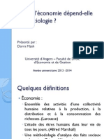 En Quoi L'économie Dépend-Elle de La Sociologie PDF