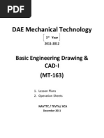 Download Basic Engineering Drawing and CAD I Lesson Plans by krristin SN205379166 doc pdf