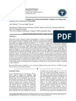 Preparation and Characterization of Cyclodextrin Inclusion Complexes for Improving Solubility and Dissolution of Nimesulide