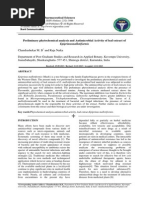 Preliminary phytochemical analysis and Antimicrobial Activity of leaf extract of Epiprinusmallotiformi