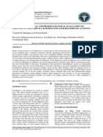 Phytochemical and Pharmacological Evaluation of Hedychium Coronarium J. Koening For Antiurolithiatic Activity