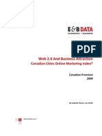 Web 2.0 and Business Attraction - Canadian Cities Online Marketing Index