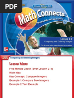 Download Lesson 22 - Comparing and Ordering Integers by ehystad SN20539299 doc pdf