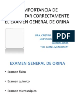 La importancia del examen de orina