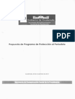 Propuesta de Programa de Protección Al Periodista - PDF PDF