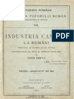 Tudor Pamfile Industria casnică la români