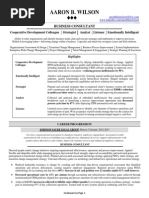 Aaron Wilson Resume