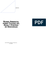 Norma Ambiental Sobre Calidad Del Agua y Control de Descarga PDF
