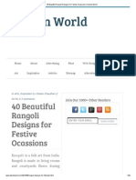 40 Beautiful Rangoli Designs for Festive Ocassions _ Desizn World