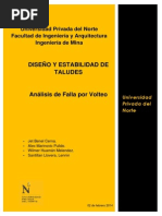 Download Informe  diseo y estabilidad de taludes - Falla de volteo-Rev 2pdf by Jet Benel SN205432481 doc pdf