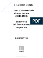 Pensamiento Argentino II Proyecto y Construccion de Una Nacion 1846 1880 PDF