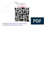 Crossword Answer Grid the Arts-htm