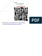 Crossword Answer Grid The Arts-Htm