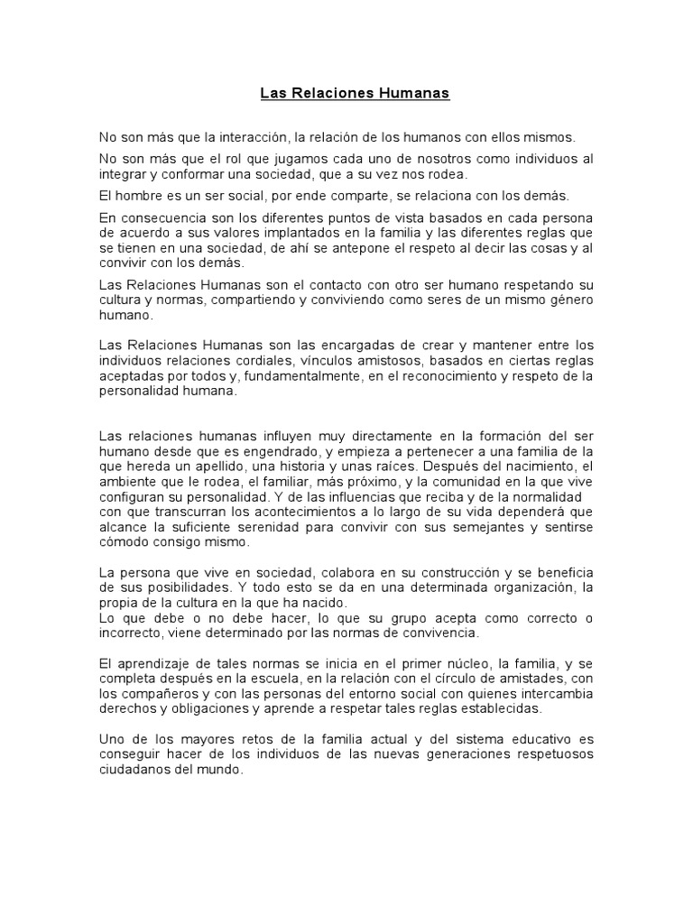 El Valor Del Ser Humano | PDF | Conocimiento | Familia