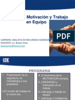 Diapo Liderazgo, Motivacion, Trabajo en Equipo