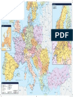 Interrail Railway Map Europe 2010