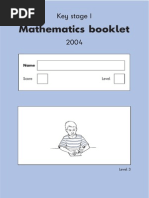 2004 Maths Key Stage 1 Paper 3 Level 3