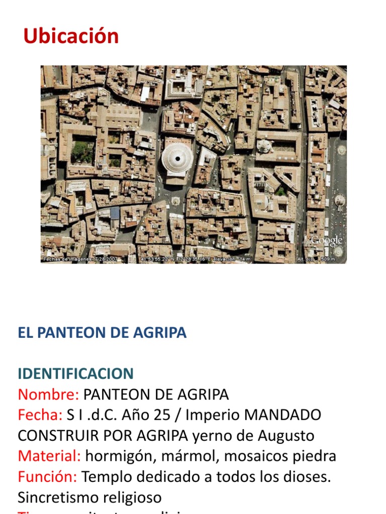 Análisis del Panteón de Agripa | PDF