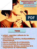 Bioequivalencia de Medicamentos - Dr. Saavedra