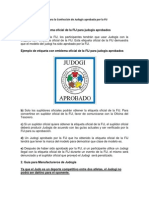 Guia para La Confeccion de Judogis Aprobada Por La FIJ