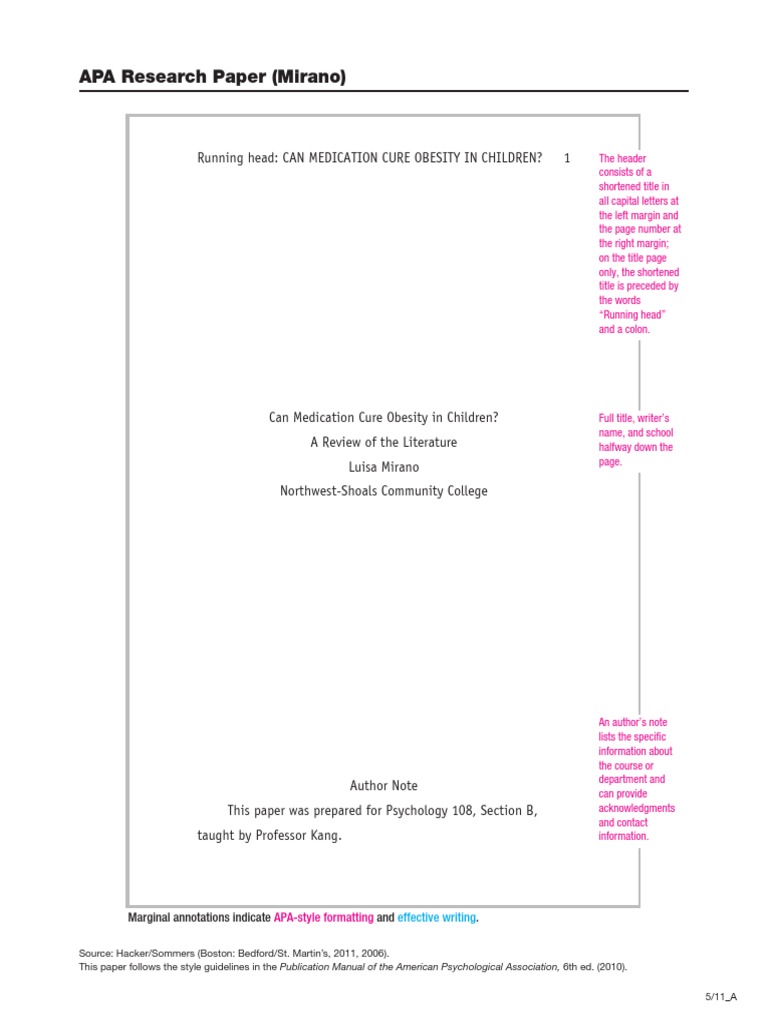 An Example of Research Paper | PDF | Obesity | Adverse Effect