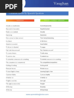 Common Errors by Spanish Speakers
