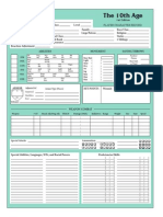 10th Age Sheet Pages 1&2, Form Fillable