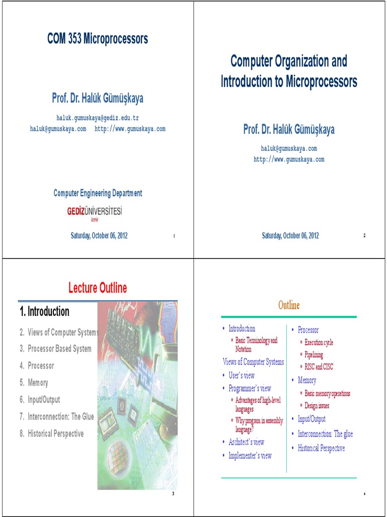 Mp1-Introduction To Microprocessors | PDF | Central Processing Unit ...