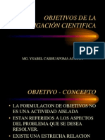 CLASE N° 03 OBJETIVOS DE LA INVESTIGACIÓN