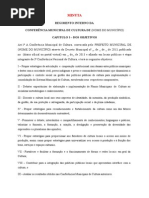 Proposta Regimento Confer Ncia Municipal