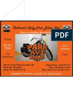 Park Ave Bar Ad